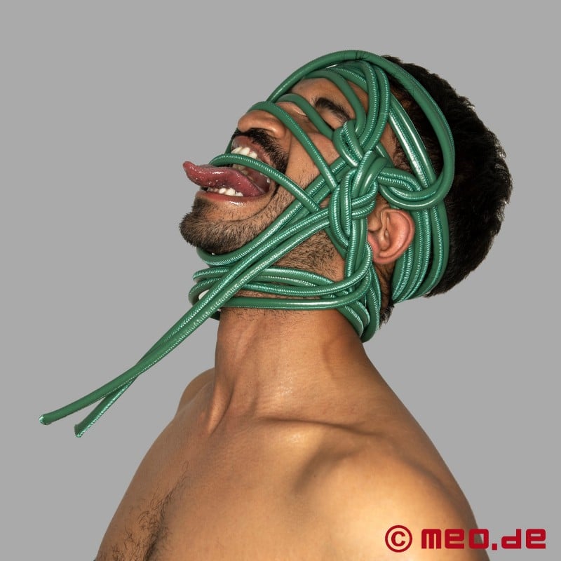 Corda de bondage de couro Shibari - verde