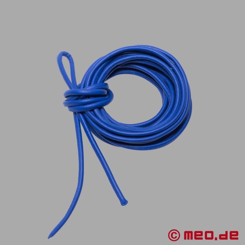 Corda de bondage de couro Shibari - azul
