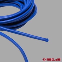 Corde de bondage Shibari en cuir - bleu