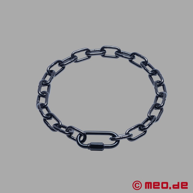 BDSM Chain Collar - Ruthenium