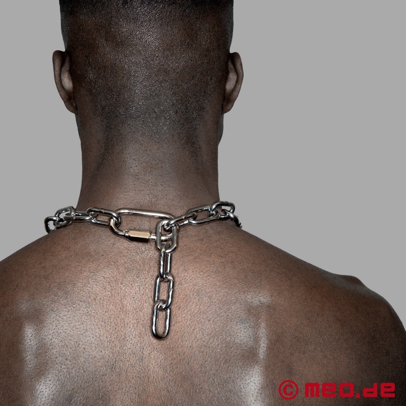 BDSM náhrdelník s retiazkou - Paládium