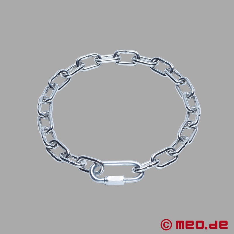 BDSM Chain Collar - Palladium