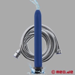 Anální sprcha ze silikonu se sprchovou hadicí "The Cleaner Set" Aquameo - délka 15 cm