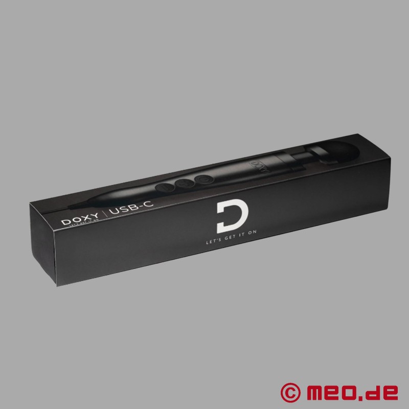 DOXY 3 Masažni pripomoček USB-C - črn