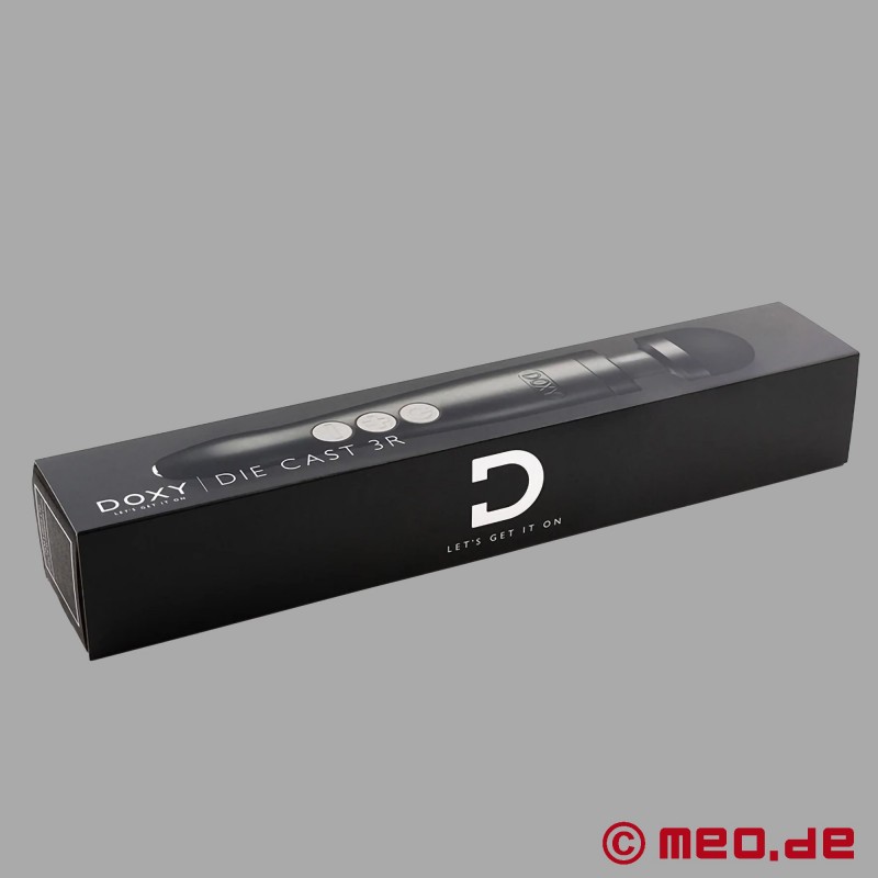Doxy Die Cast 3R Wand Massager - Rechargeable - Matte Black