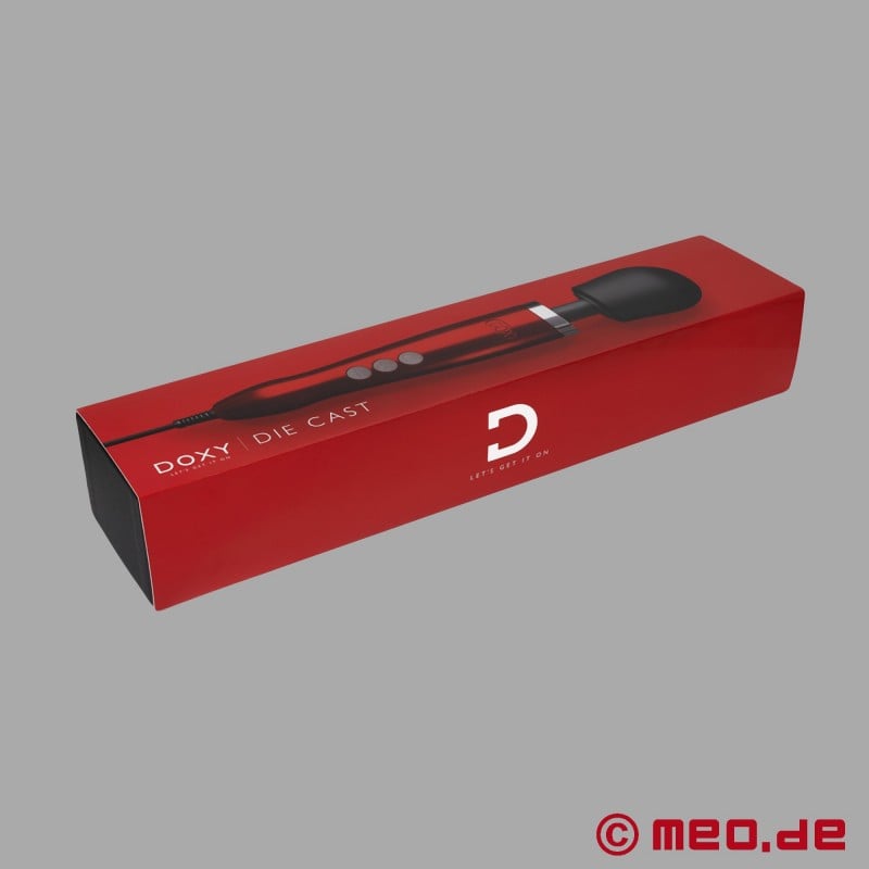 DOXY Įgulos 3 Wand Massager - Raudonasis saldainis