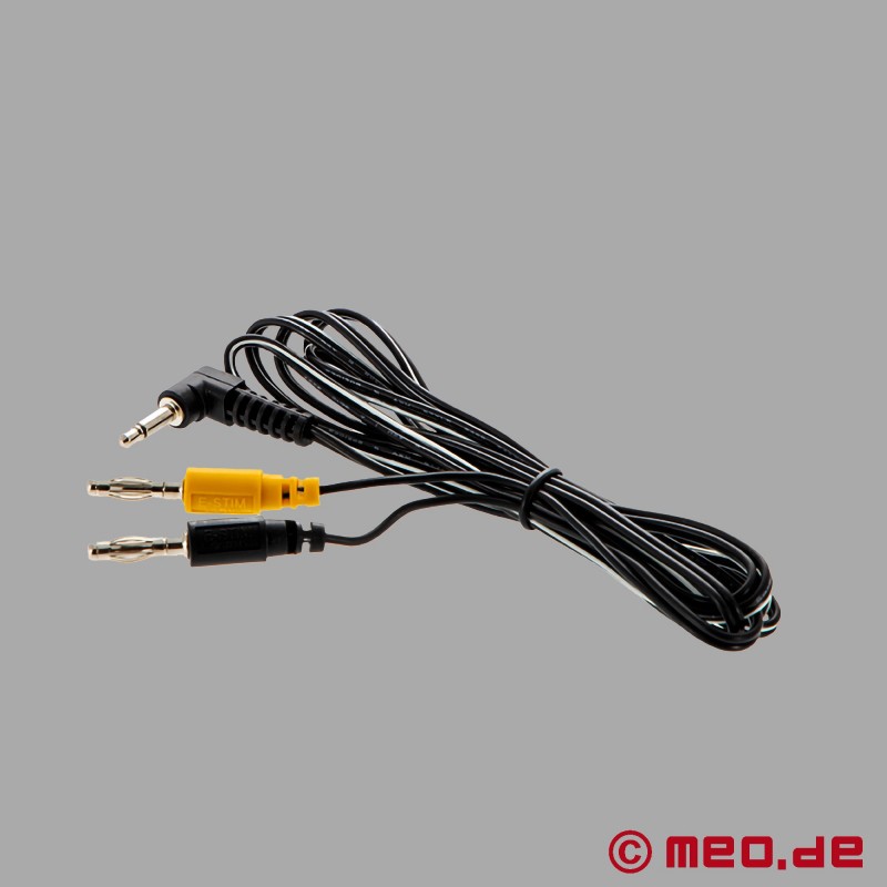 Krótki kabel z wtyczkami 4 mm od E-Stim Systems - długość 1,5 metra