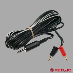 Lang kabel med 2 mm plugger på E-Stim Systems - 4 meter lang