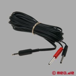 Lång kabel med 4 mm stickproppar från E-Stim Systems - 4 meter lång