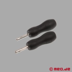 Komplekts ar diviem adapteriem TENS/2mm uz 4mm no E-Stim Systems