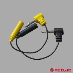 Set with two 4mm Low-Profile-Adaptors from E-Stim Systems