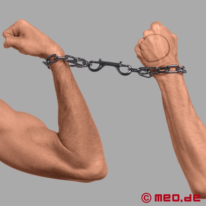 Chain Cuffs - Ruthenium