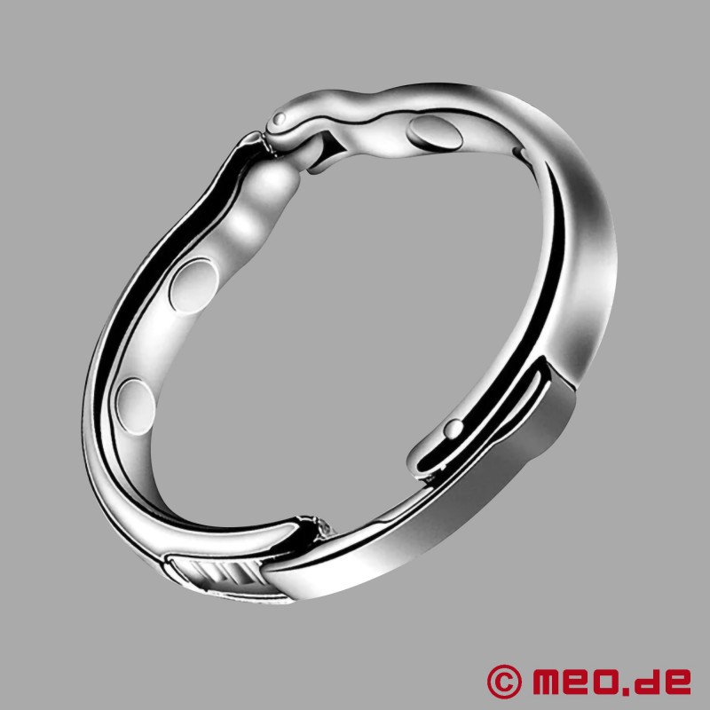 Nerūdijančio plieno žandikaulio žiedas su jungtimi