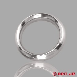 Metalowy pierścień na kutasa - Alphamale - srebrny