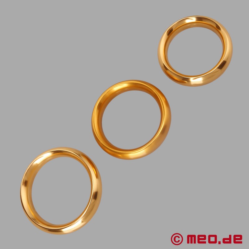 Метален пръстен за петел - Alphamale - златен