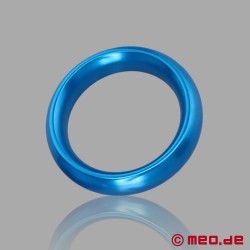 Inel metalic pentru penis - AlphaMale - albastru