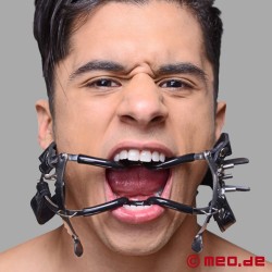 Divaricatore orale con protezione per i denti e cinturino per la testa