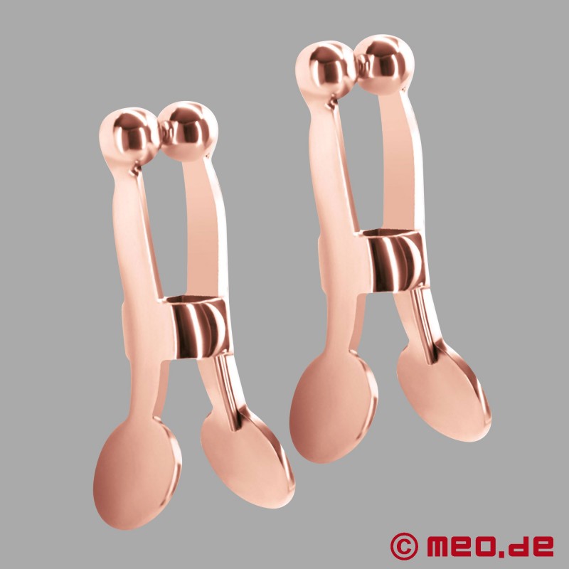 BDSM Clamps by Dr. Sado - rose gold colored