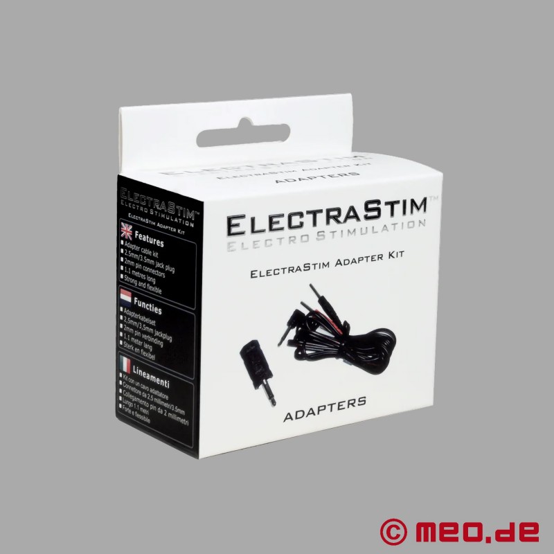 Adapterio kabelio rinkinys - 3,5 mm/2,5 mm lizdo kištukas - ElectraStim