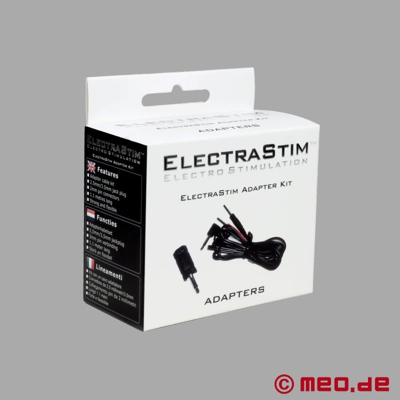 Sada adaptérových kabelů - 3,5mm/2,5mm jack konektor - ElectraStim