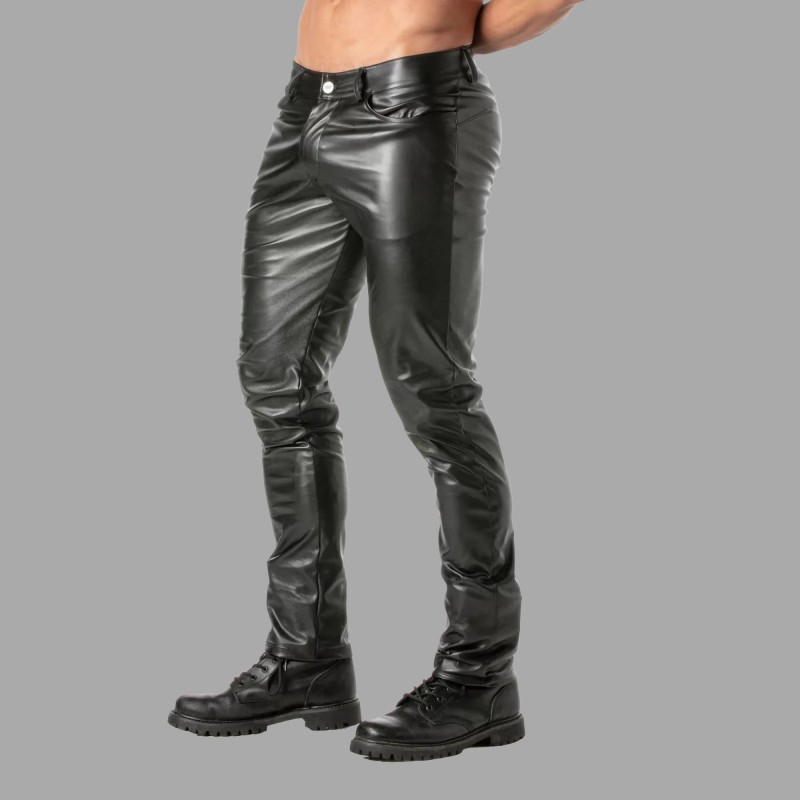 Slim Fit Leather Pants by TOF Paris x MEO