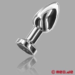 Stainless Steel Butt Plug - Large Anal Vibrator "The Glider" by AlphaMale