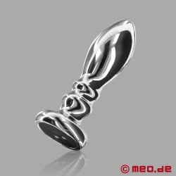 Stainless Steel Butt Plug - Large Anal Vibrator "The Slider" by AlphaMale