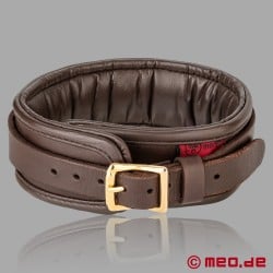 Bondage leather collar De Luxe