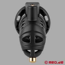 NoPacha Black Centurion - High End Chastity Belt for Men with Optional Penis Plug - Thumbnail