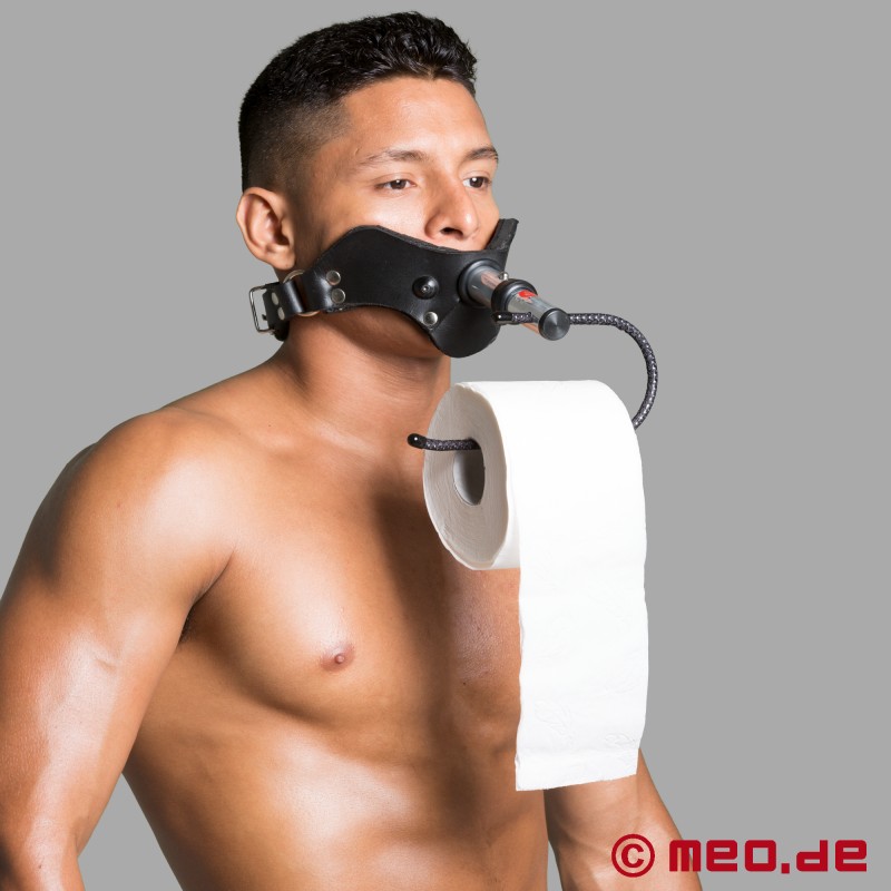 Humilator Toilet Paper Holder Mouth Gag