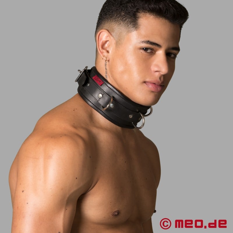 Collar BDSM Amsterdam de cuero negro