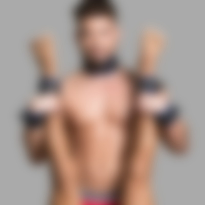 Pelle polsboeien, gevoerd - zwart / blauw - AMSTERDAM - 8