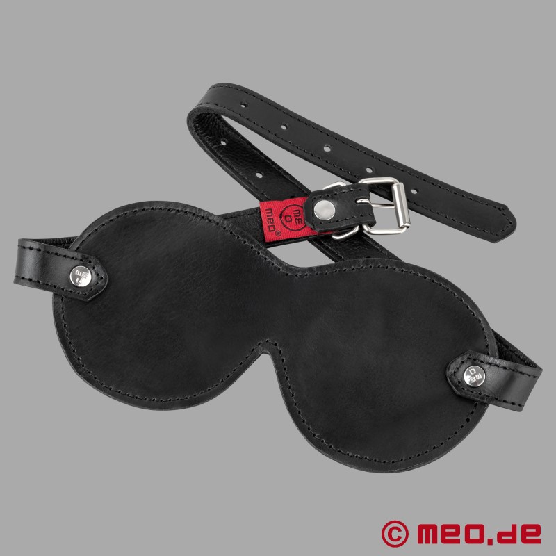 Máscara para os olhos BDSM em pele - Black Dream - 2