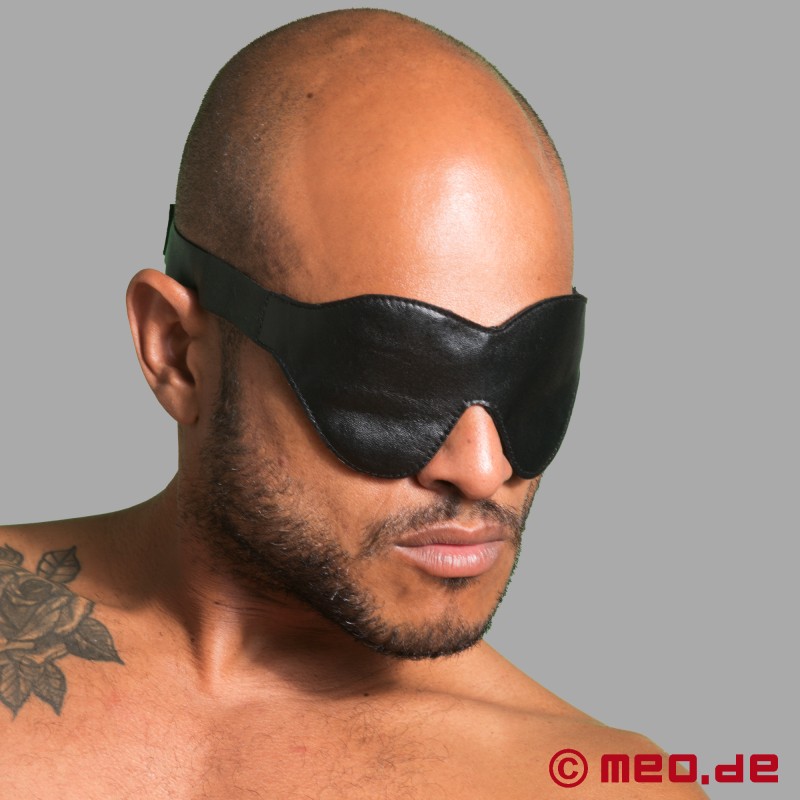 Skórzana maska na oczy BDSM