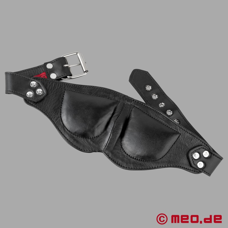 San Francisco Leather Blindfold - Anatomical Fit, Total Darkness, Maximum Submission - 3