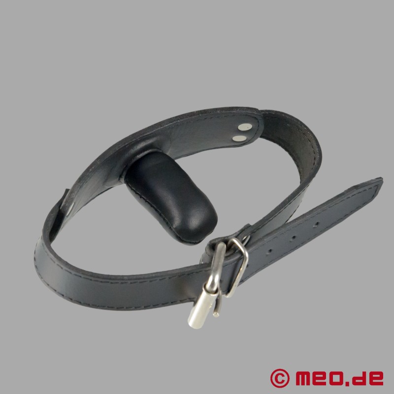Bondage mundknebel i læder - 7