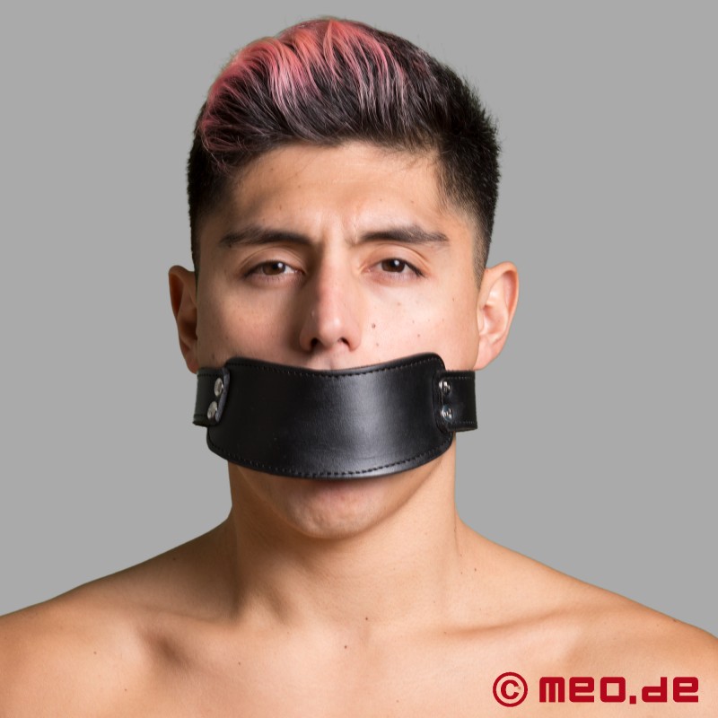 Bondage gag din piele