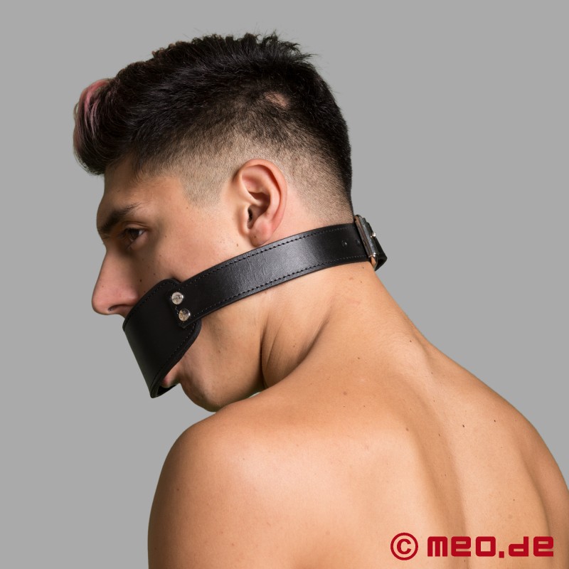 Bondage gag din piele