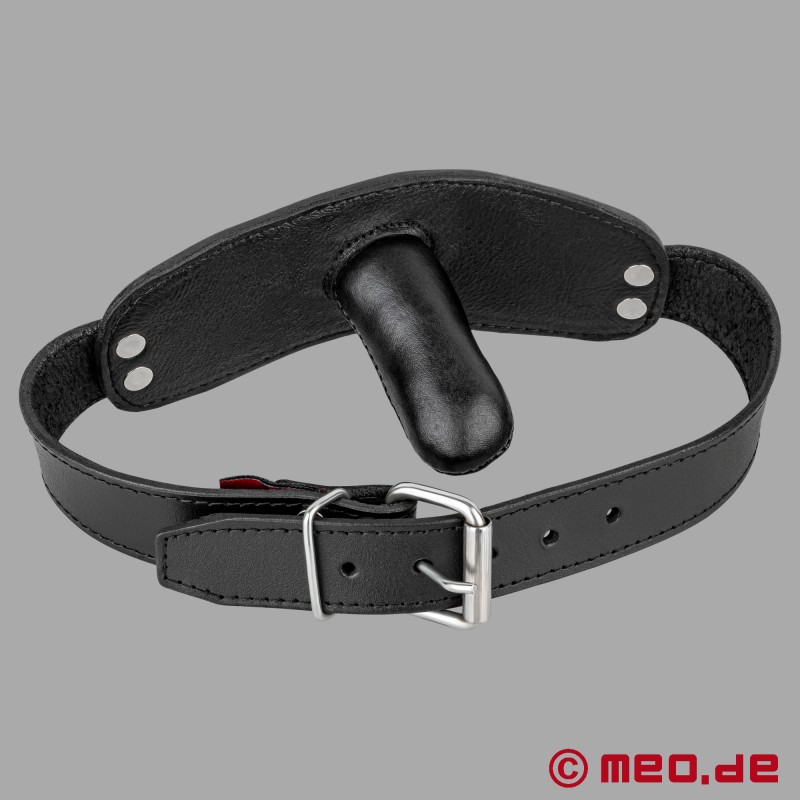 Bondage mundknebel i læder - 3