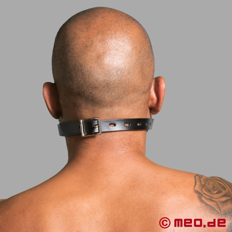 Black ball gag, lockable - 5