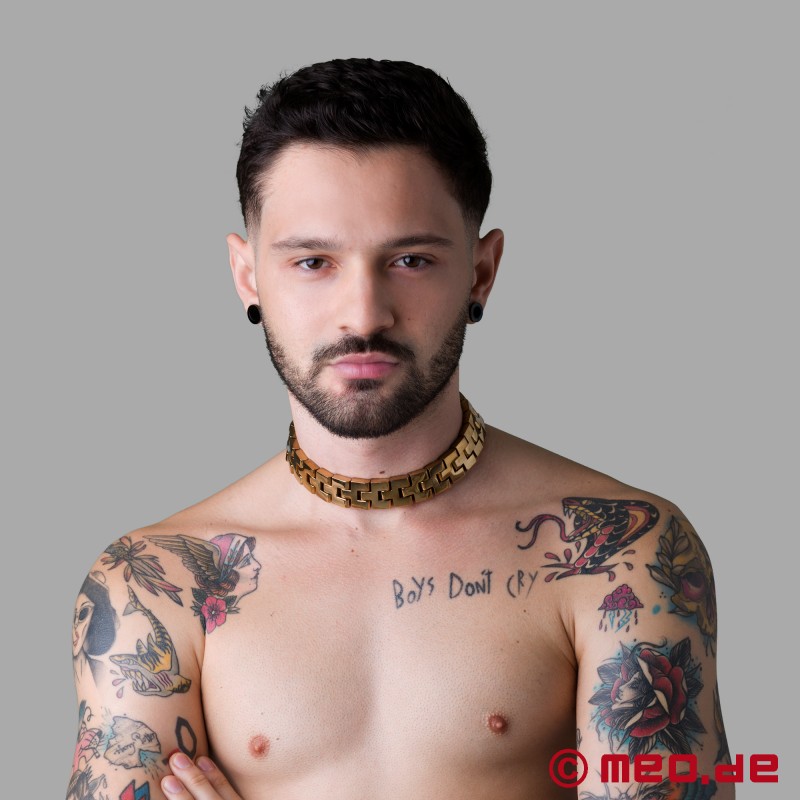 BDSM collar Spartacus™ - gold