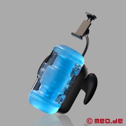 Dick Station BLOW 4 - Heated Vibrating Masturbator with Phone Holder - Thumbnail