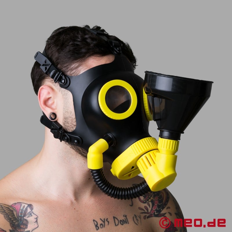 MEO-XTRM - GoldenShower™ - Fetisch Maske - gelb