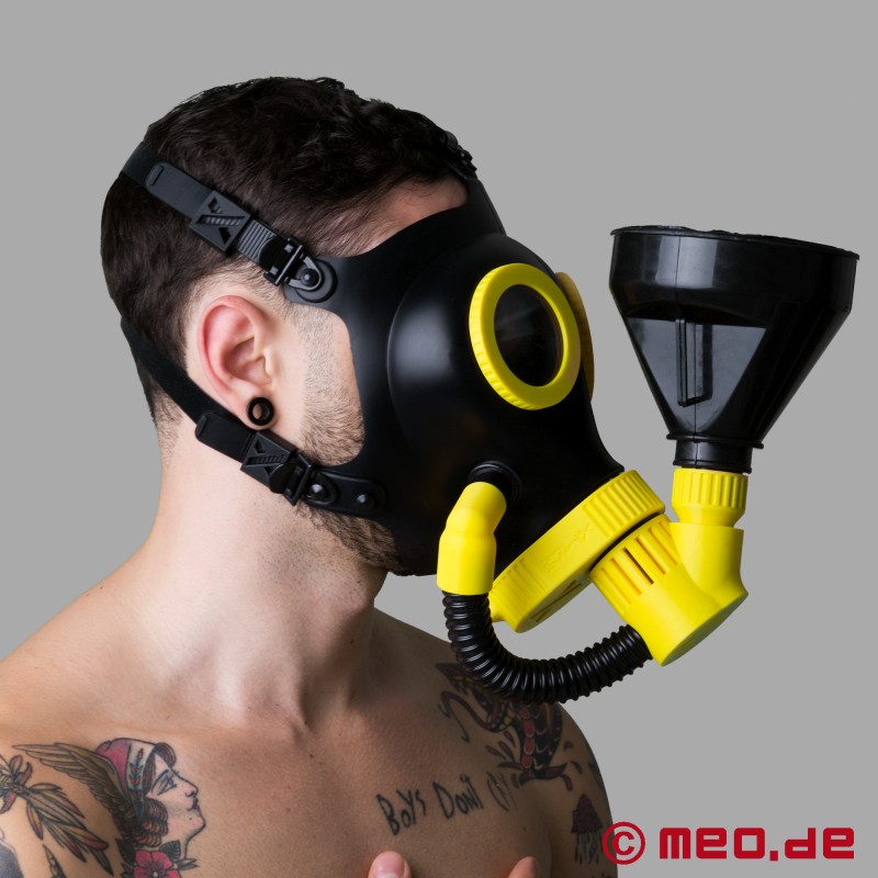 MEO-XTRM - GoldenShower™ - Fetish Masker - geel