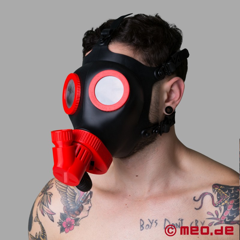 MEO-XTRM - GoldenShower™ - Fetisch Maske - rot