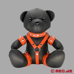 皮革制成的 BDSM 泰迪熊 - Orange Ollie