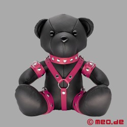 皮革制成的 BDSM 泰迪熊 - Pink Patty