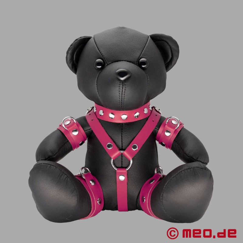 BDSM-bamse lavet af pelle - Pink Patty