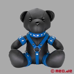 Ursuleț de pluș BDSM din piele - Blue Benny