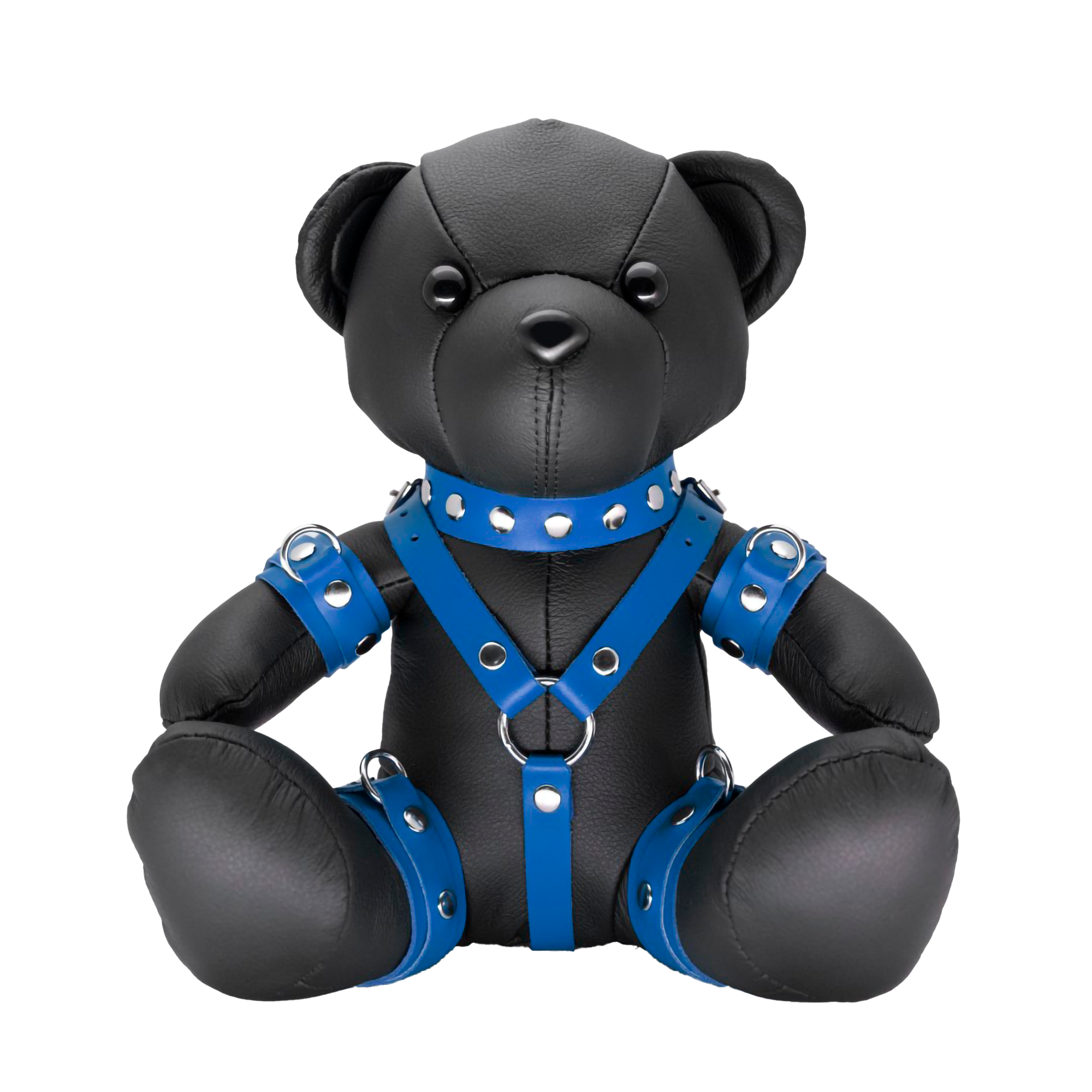 Buy BDSM Leather Teddy Bear - Blue Benny from MEO | Leather Teddy B...